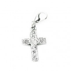 Dotty Textured Cross Dangle